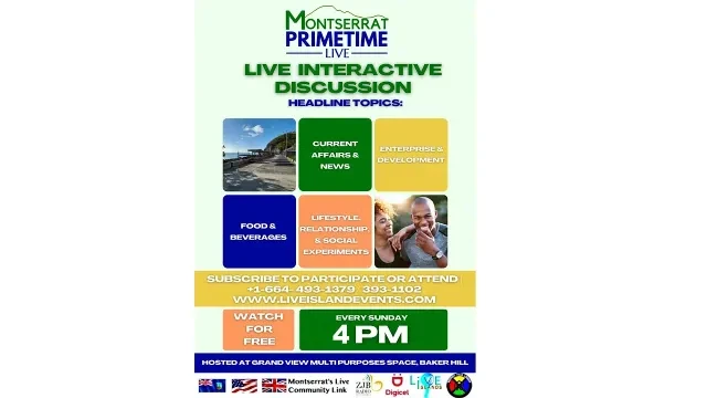 Montserrat PrimeTime Live Sunday November 6th